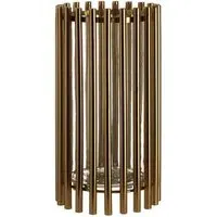 Martino Large Glass Candle Holder - Gold, Steel