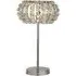 Marylin 1 Bulb Table Lamp - Chrome, Crystal Glass
