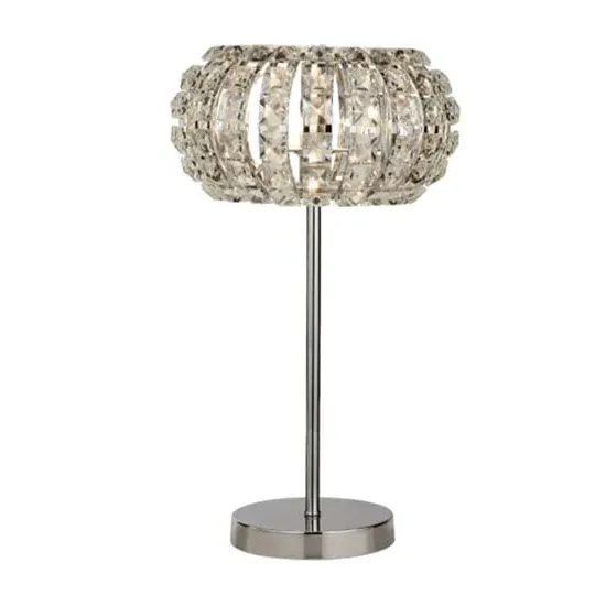 Marylin 1 Bulb Table Lamp - Chrome, Crystal Glass image
