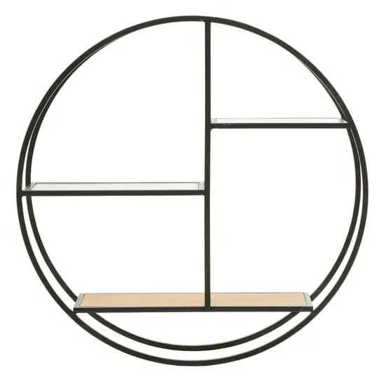 Masaya 3-Tier Wall Shelving Unit - Black