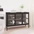 Masika Display Cabinet with 3 Doors - Black, Steel