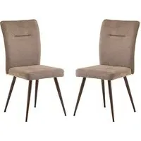 Mason Dining Chairs - Mocha, Fabric