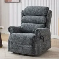 Maspeth Electric Recliner Chair with USB Port - Stormcloud, Fabric