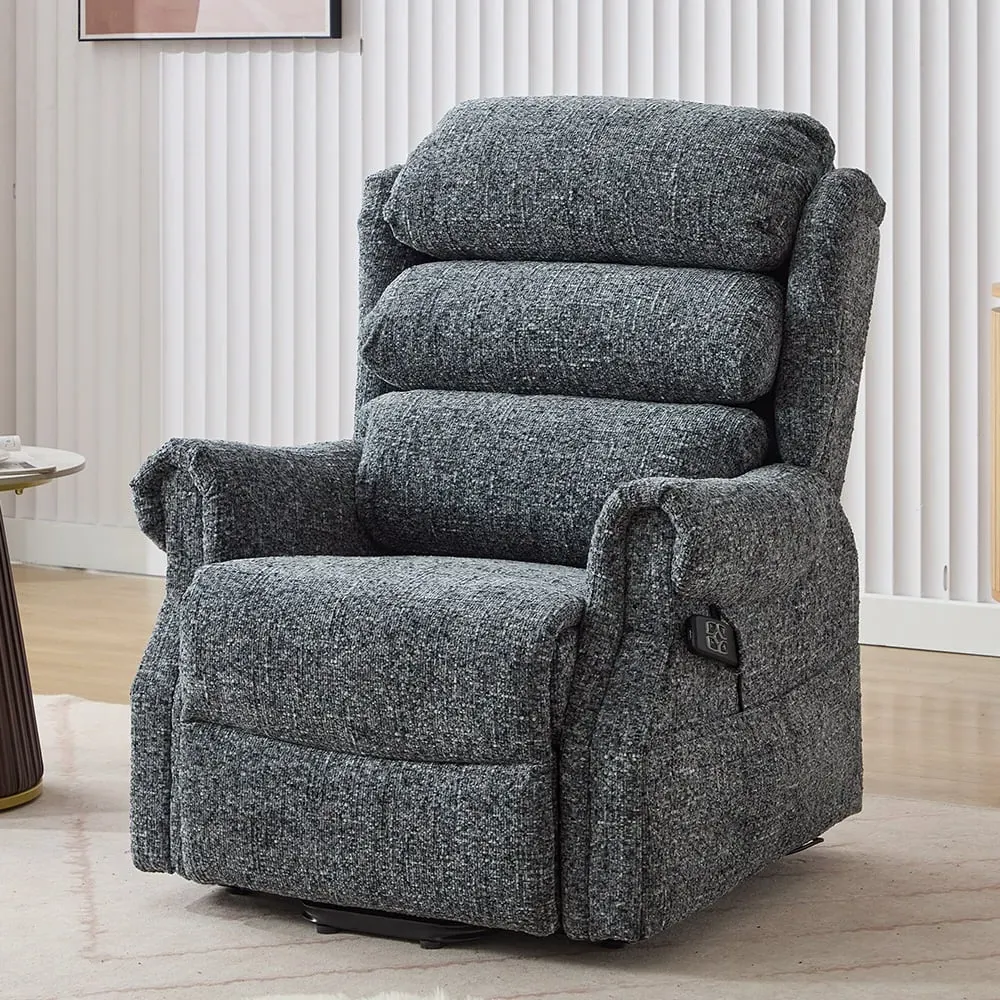 Maspeth Electric Recliner Chair with USB Port - Stormcloud, Fabric image