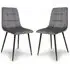 Massa Dining Chairs - Grey, Velvet