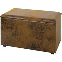 Massillon Large Storage Ottoman with Storage - Brown, Fabric