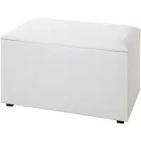 Massillon Large Storage Ottoman with Storage - White, Fabric