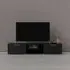 Matcher TV Stand with 2 Drawers 2 Shelves - Black