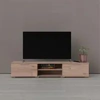 Matcher TV Stand with 2 Drawers 2 Shelves - Oak