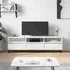 Mateo TV Stand with Storage - White, Engineered Wood