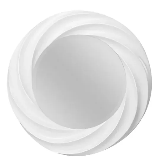 Mattidot Round Wall Mirror - White image