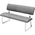 Mattis 3-Seater Dining Bench - Grey, Faux Leather