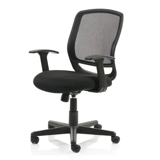 Mave Task Office Chair with T-Bar Arms - Black, Mesh image