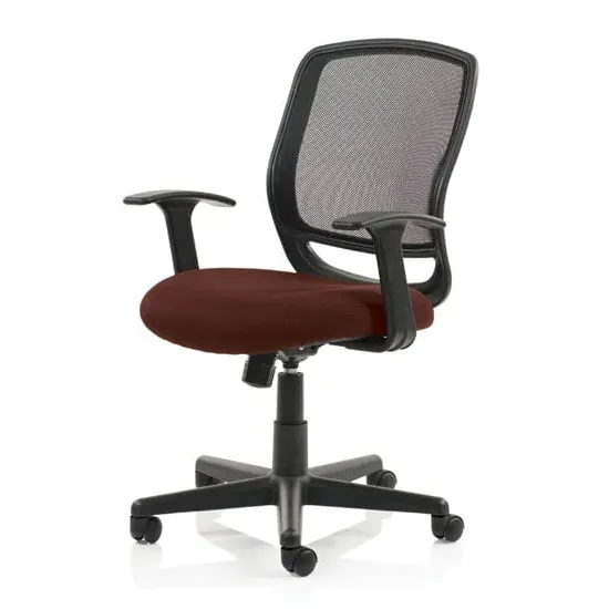 Mave Task Office Chair with T-Bar Arms - Black, Mesh