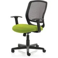 Mave Task Office Chair with T-Bar Arms - Black, Mesh