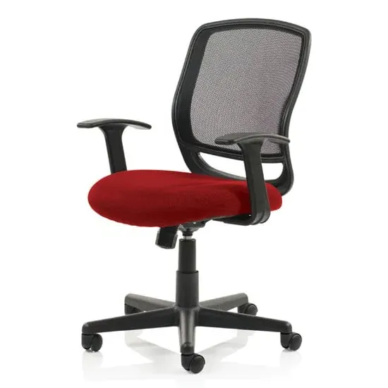 Mave Task Office Chair with T-Bar Arms - Black, Mesh