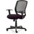 Mave Task Office Chair with T-Bar Arms - Purple, Mesh