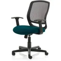 Mave Task Office Chair with T-Bar Arms - Teal, Mesh