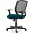Mave Task Office Chair with T-Bar Arms - Teal, Mesh