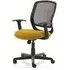 Mave Task Office Chair with T-Bar Arms - Yellow, Mesh