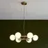Mayetta 6 Light Glass Pendant Ceiling Light - Gold