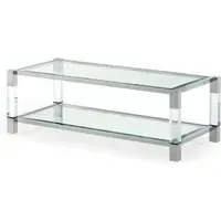Mayetta Coffee Table - Clear, Glass