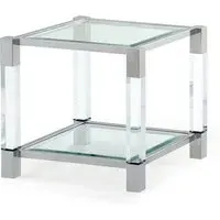 Mayetta End Table - Clear, Glass
