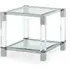 Mayetta End Table - Clear, Glass