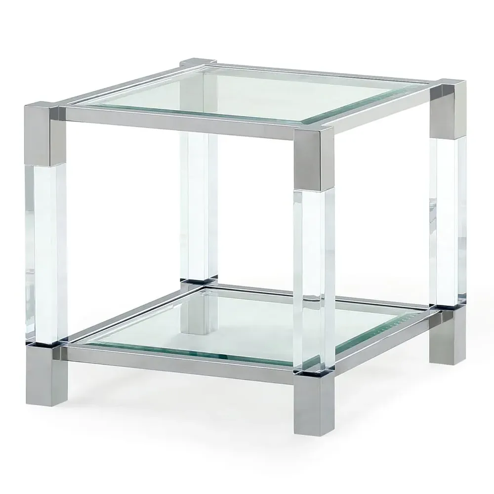 Mayetta End Table - Clear, Glass image
