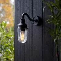 Mayetta Outdoor Wall Light - Matt Black