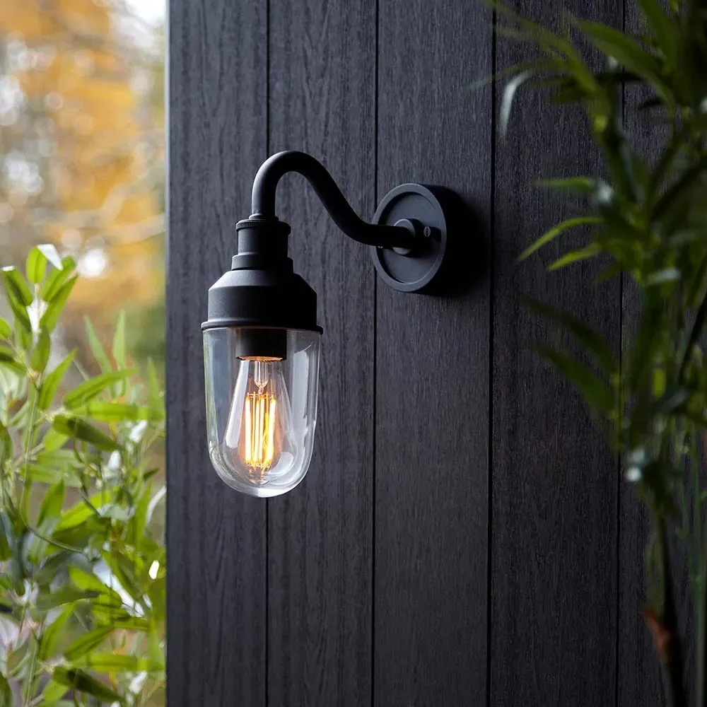 Mayetta Outdoor Wall Light - Matt Black