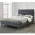 Mayfair Double Bed Frame - Dark Grey, Fabric