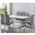 Mayline Extendable Dining Set with Vesta Chairs - Grey