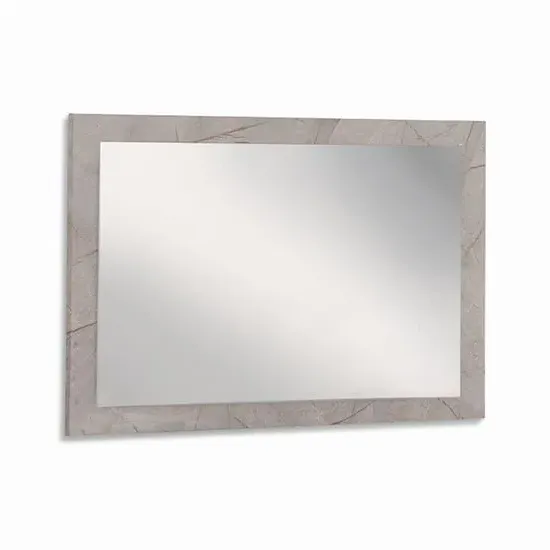 Mayon Bedroom Mirror - Grey Marble Effect, MDF image