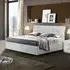Mayon King Size Bed Frame - White Marble Effect, MDF