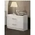Mayon Wooden Bedside Cabinet - White, MDF