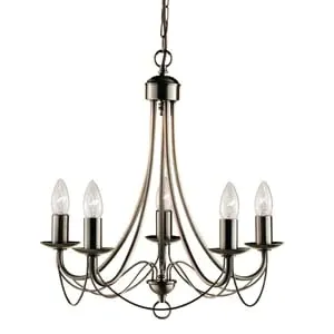 Maypole 5 Light Chandelier - Antique Brass image