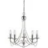 Maypole 5 Light Chandelier - Satin Silver
