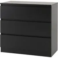 Mcgowan 3-Drawer Chest of Drawers - Black