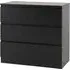 Mcgowan 3-Drawer Chest of Drawers - Black
