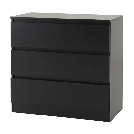 Mcgowan 3-Drawer Chest of Drawers - Black image