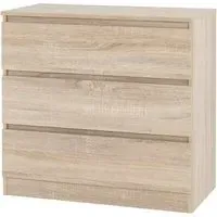 Mcgowan 3-Drawer Chest of Drawers - Sonoma Oak