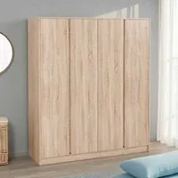 Mcgowan 4-Door Wardrobe - Sonoma Oak alternate view