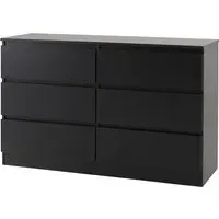 Mcgowan 6-Drawer Chest of Drawers - Black
