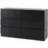 Mcgowan 6-Drawer Chest of Drawers - Black