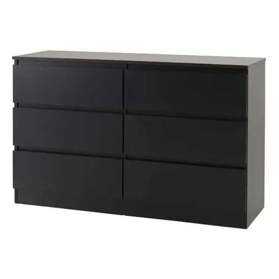 Mcgowan 6-Drawer Chest of Drawers - Black