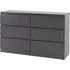 Mcgowan 6-Drawer Chest of Drawers - Grey