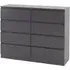 Mcgowan 8-Drawer Chest of Drawers - Grey