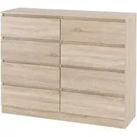 Mcgowan 8-Drawer Chest of Drawers - Sonoma Oak