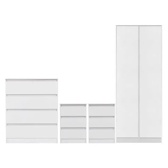 Mcgowen 2-Door Bedroom Furniture Set - White